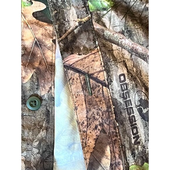 Mossy Oak Obsession Camo NWTF Hunting Shirt Men’s Cotton Blend Utility - Picture 5 of 7